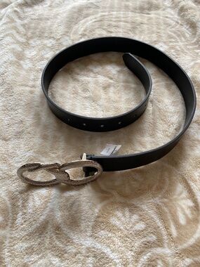 Express Black Infinity Snake Buckle Belt Sz S NWT